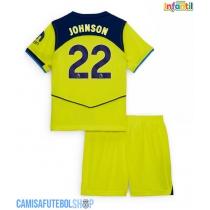 Camisa de time de futebol Tottenham Hotspur Brennan Johnson #22 Replicas 3º Equipamento Infantil 2025-26 Manga Curta (+ Calças curtas)